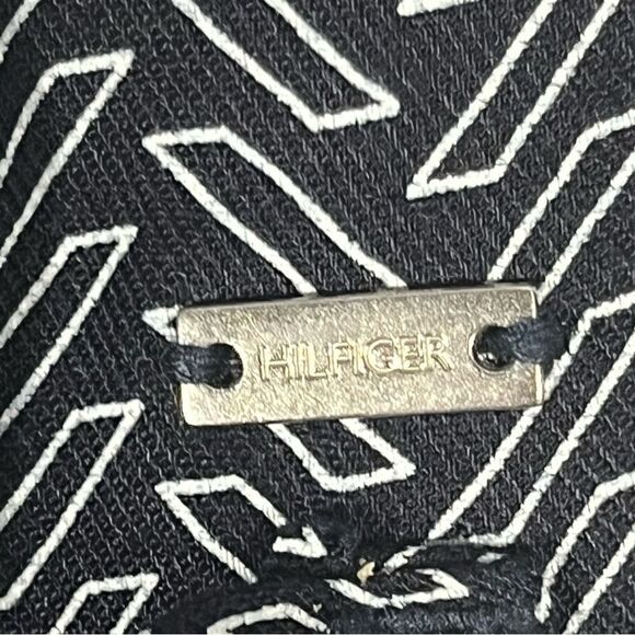 Tommy Hilfiger navy blue and white relaxed wide leg trousers size 6 - Picture 7 of 14